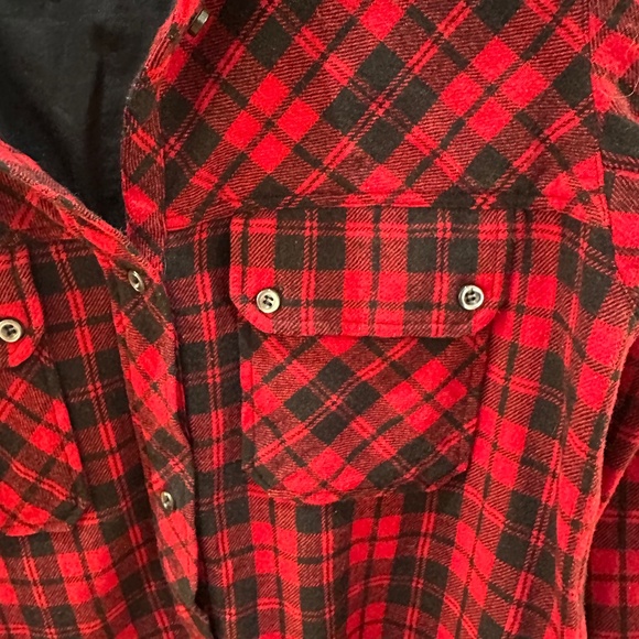 Isabel Marant Etoile red wool blend plaid shirt size 1 (S) - Picture 5 of 7